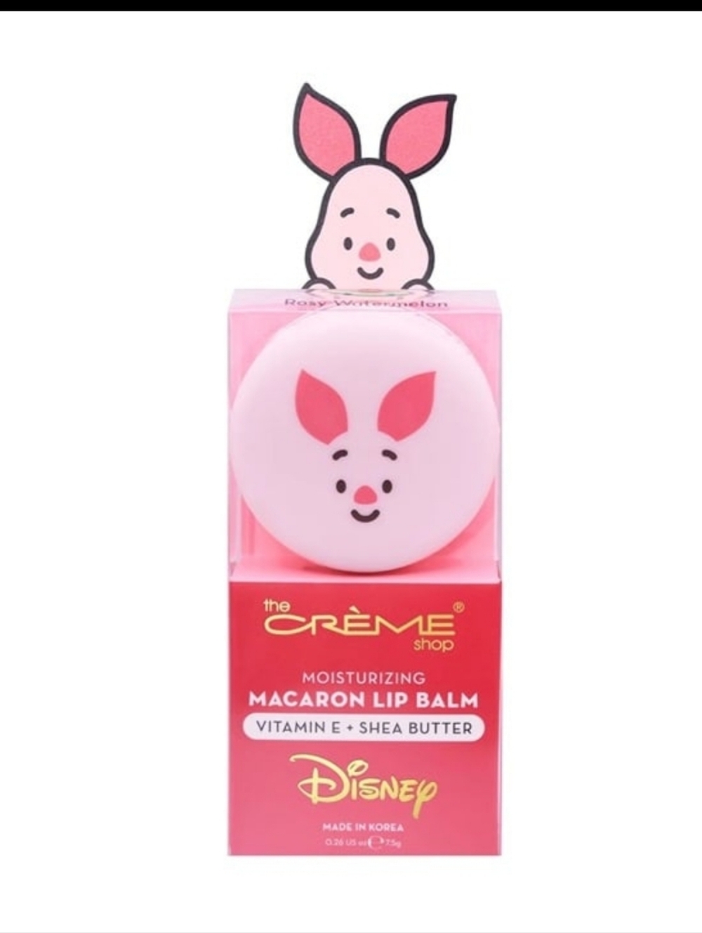 The Creme Shop X Disney Macaron LIp Balm Piglet Rosy Watermelon